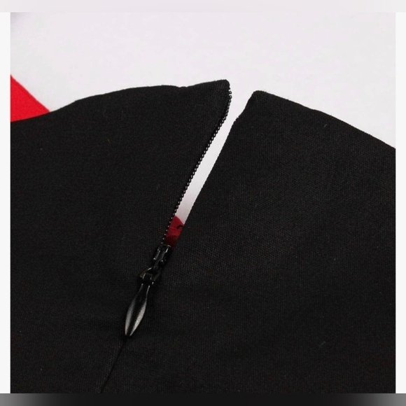 IKADEX Vintage 1950s Rockabilly Swing Dress #550 - Picture 8 of 11